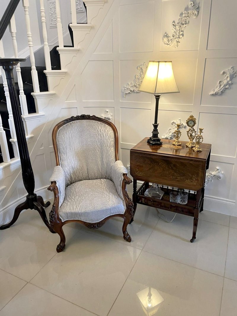 Outstanding Quality Antique Victorian Rosewood Inlaid Centre Table - Image 7